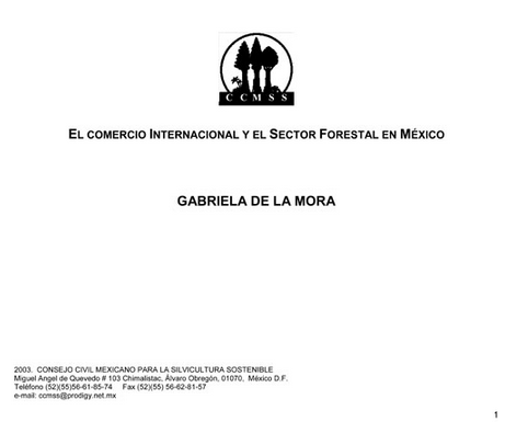 El Comercio Internacional y el Sector Forestal en México (balanza)