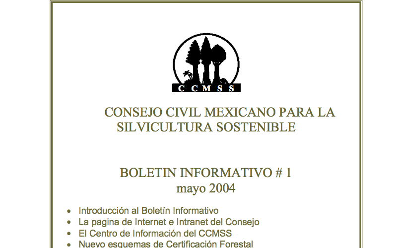 Boletín Informativo del CCMSS mayo de 2004