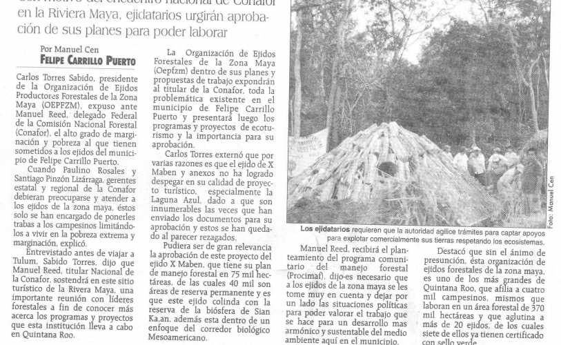 Foro Internacional de Inversión en Bosques Tropicales en Quintana Roo