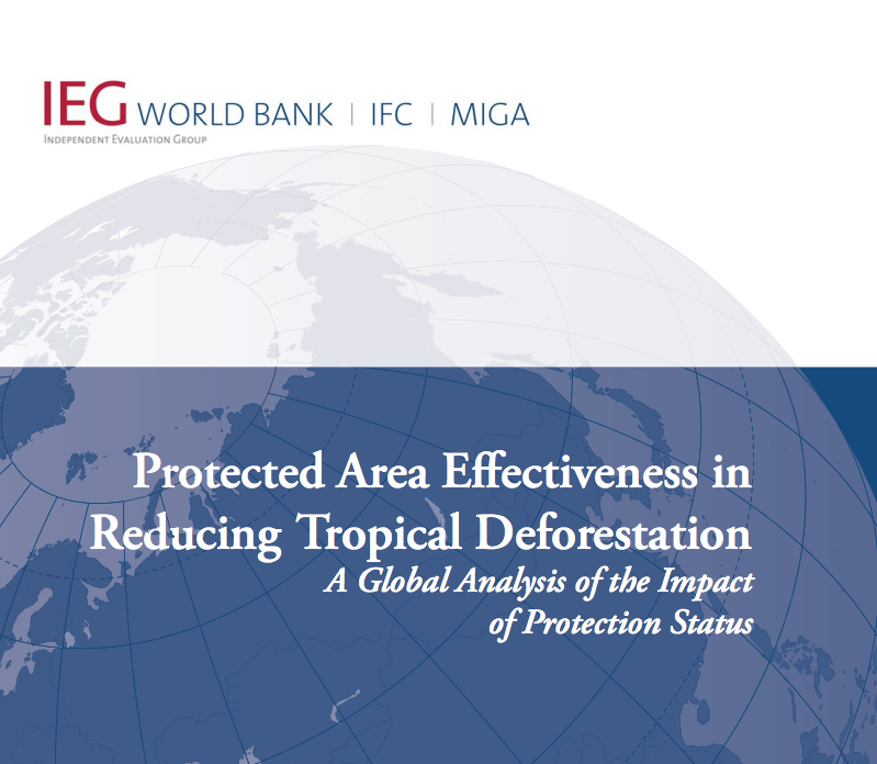 Protected area effectiveness in reducing tropical deforestation; a global analysis of the impact of protection status