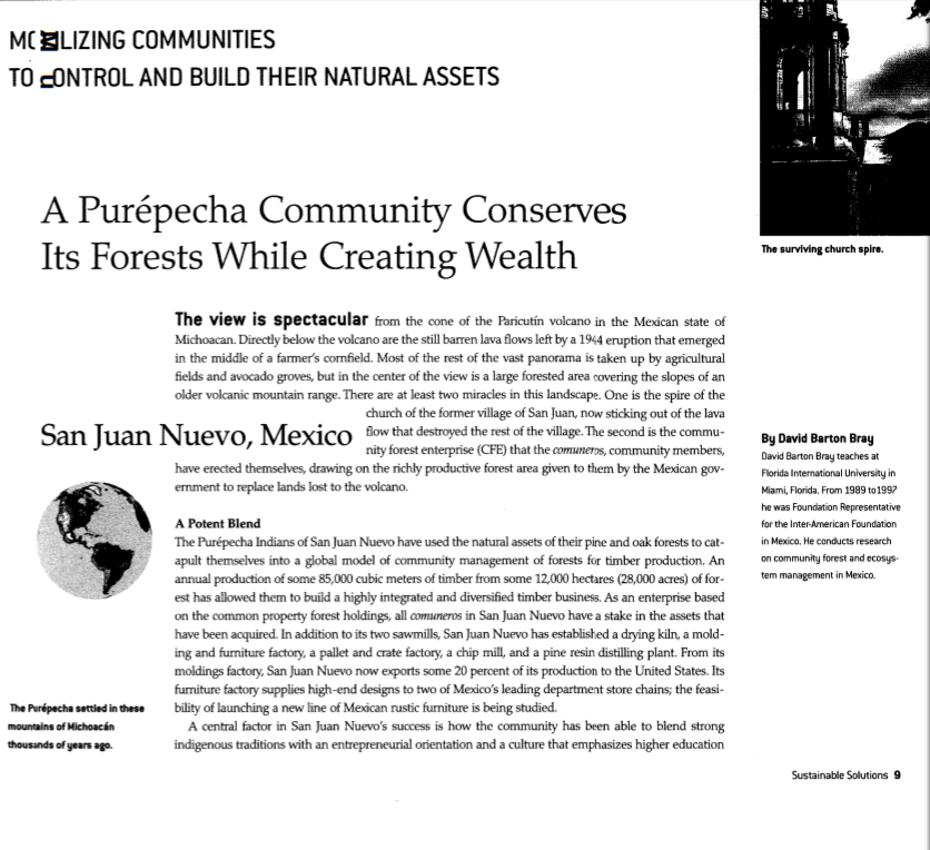 A Purépecha Community Conserves Its Forests While Creating Wealth