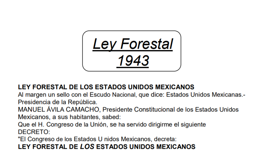 Ley Forestal 1943