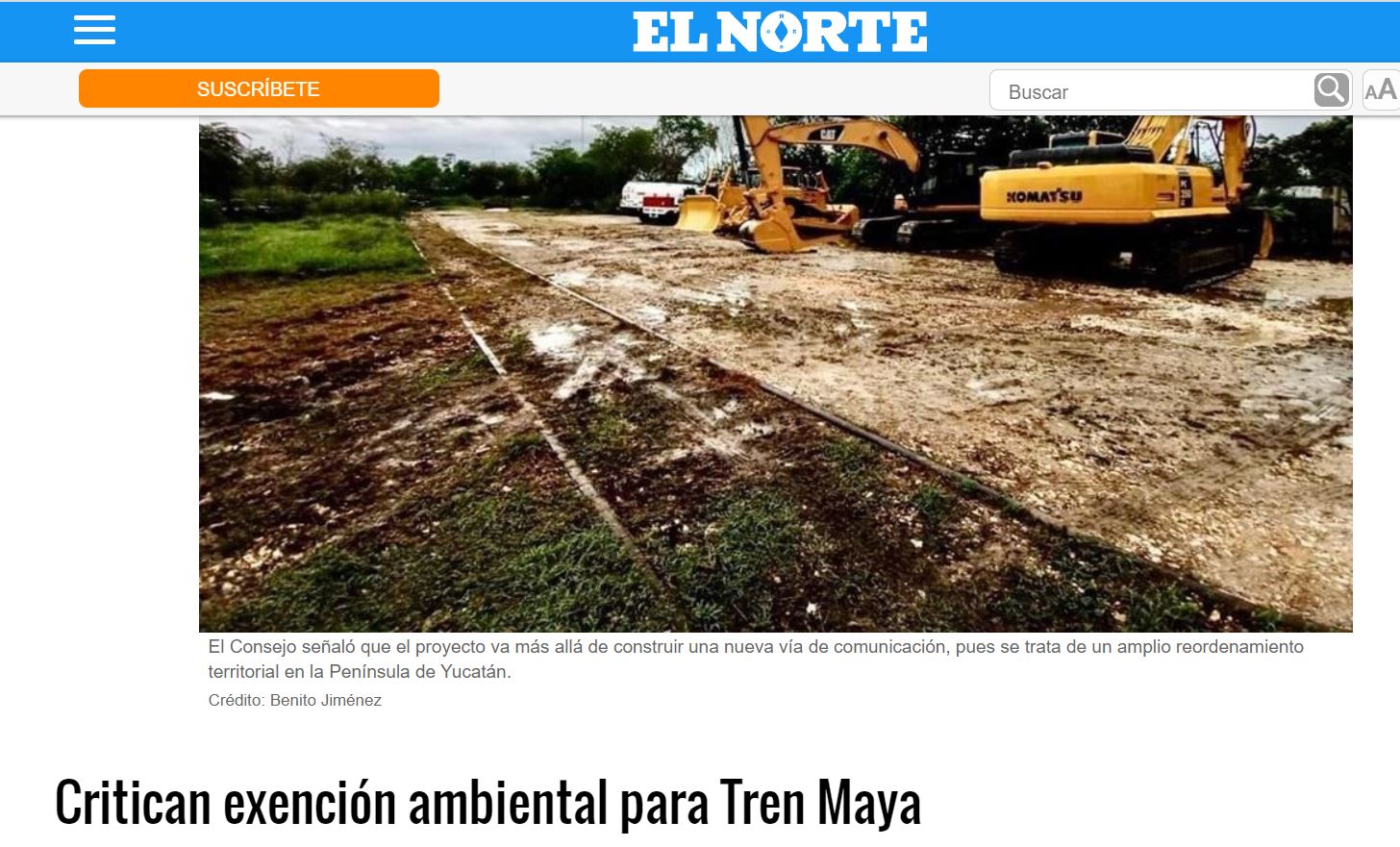 Critican exención ambiental para Tren Maya