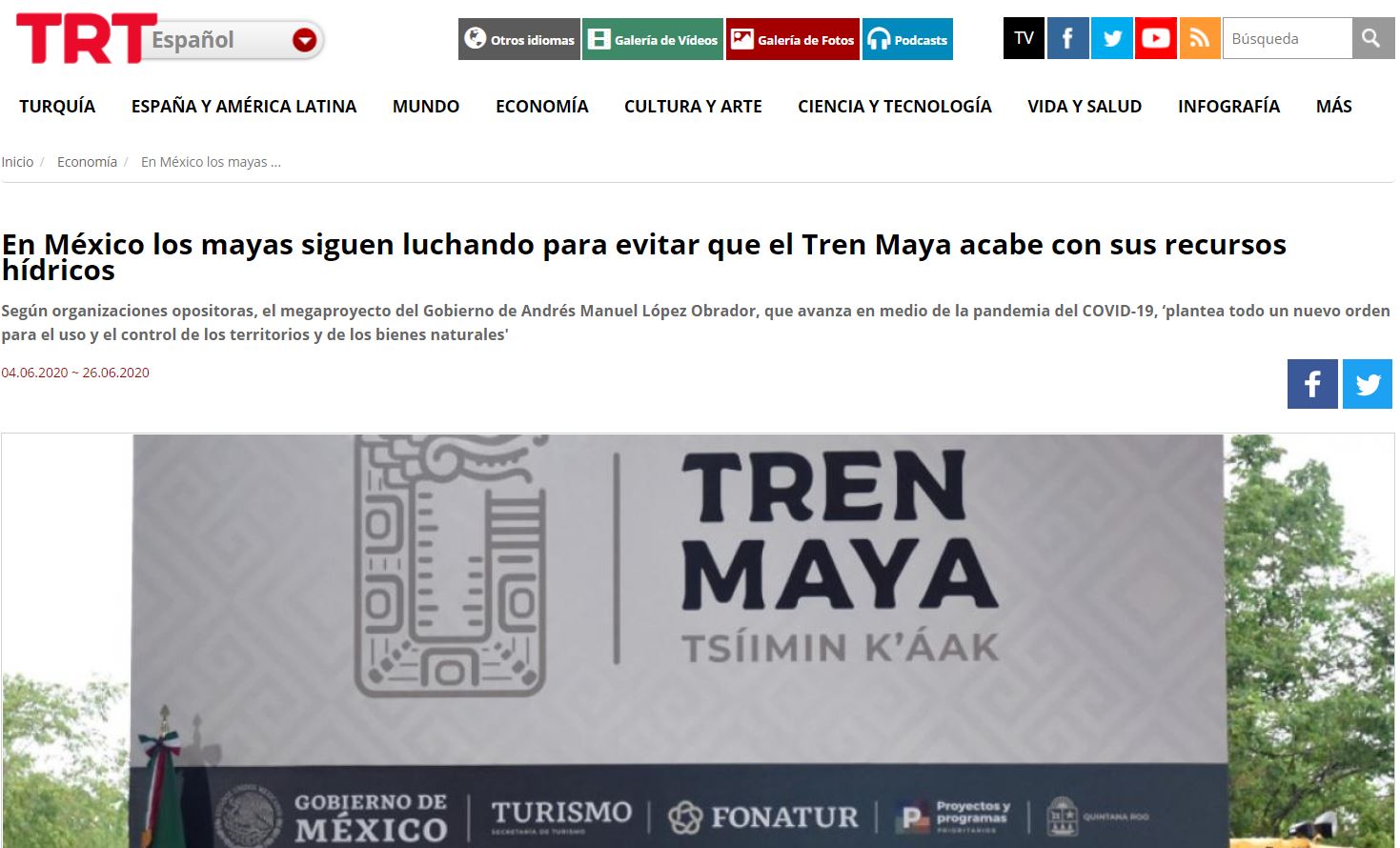 En México los mayas siguen luchando para evitar que el Tren Maya acabe con sus recursos hídricos