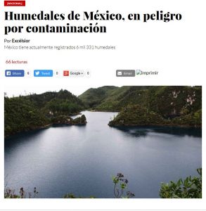 Humedales de México, en peligro por contaminación
